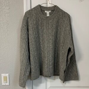 H&M Gray Knit Pullover